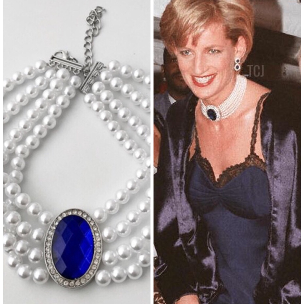 COPY - ❤️ 2/35$Four strand pearl sapphire brooch choker